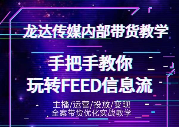 龙达传媒内部抖音带货密训营：手把手教你玩转抖音FEED信息流，让你销量暴增-副业资源站 | 数域行者