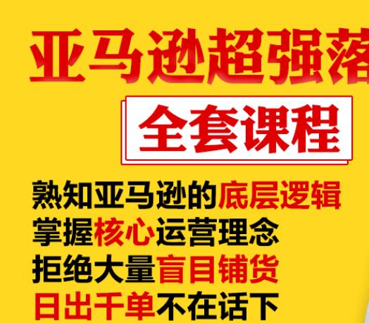 亚马逊超强落地实操全案课程：拒绝大量盲目铺货，日出千单不在话下-副业资源站 | 数域行者