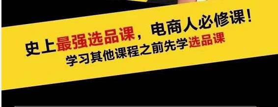 蓝海高利润选品课：你只要能选好一个品，就意味着一年轻松几百万的利润-副业资源站 | 数域行者