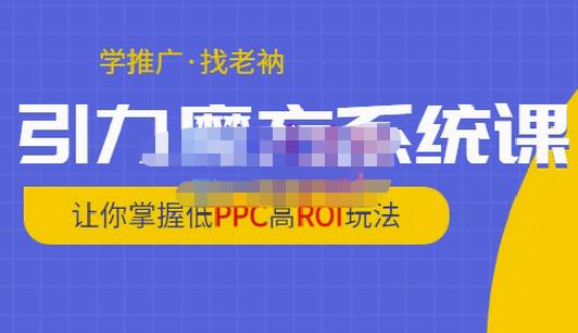 老衲·引力魔方系统课，让你掌握低PPC高ROI玩法，价值299元-副业资源站 | 数域行者