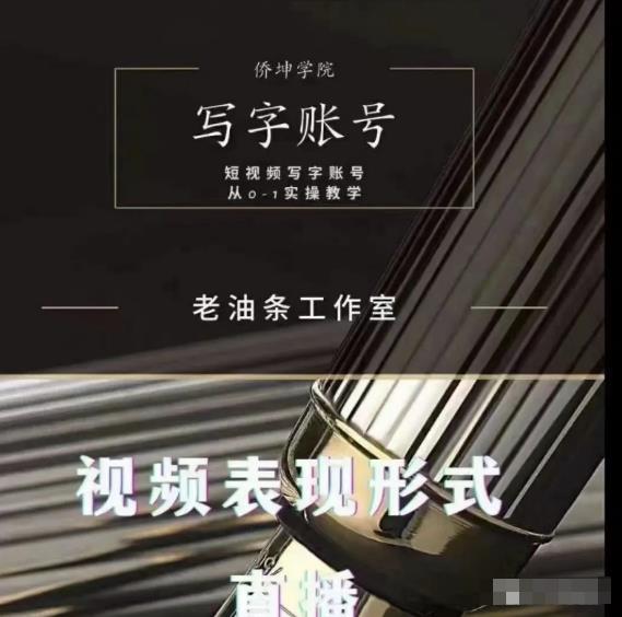 老油条写字账号搭建运营课程，短视频写字账号从0-1实操教学-副业资源站 | 数域行者