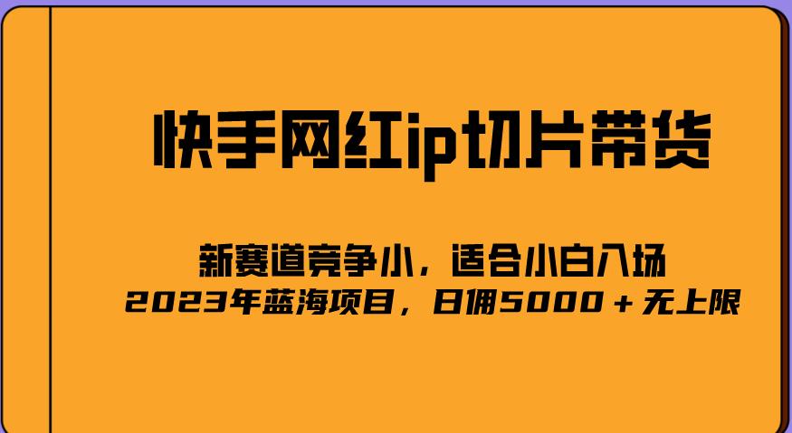 2023爆火的快手网红IP切片，号称日佣5000＋的蓝海项目，二驴的独家授权-副业资源站 | 数域行者