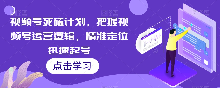 视频号死磕计划，把握视频号运营逻辑，精准定位迅速起号-副业资源站 | 数域行者