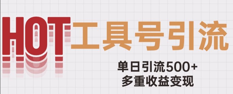 用工具号来破局，单日引流500+一条广告4位数多重收益变现玩儿法【揭秘】-副业资源站 | 数域行者