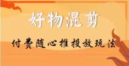 【万三】好物混剪付费随心推投放玩法，随心投放小课抖音教程-副业资源站 | 数域行者