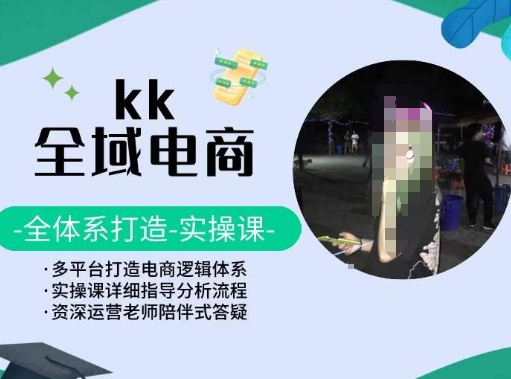 KK全域电商，全体系打造实操课，多平台打造电商逻辑体系-副业资源站 | 数域行者