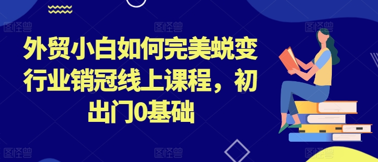 外贸小白如何完美蜕变行业销冠线上课程，初出门0基础-副业资源站 | 数域行者