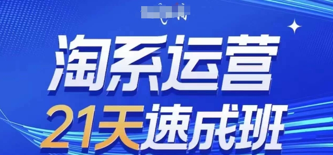 淘系运营21天速成班(更新24年8月)，0基础轻松搞定淘系运营，不做假把式-副业资源站 | 数域行者