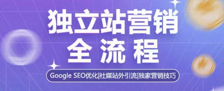 独立站营销全流程，Google SEO优化，社媒站外引流，独家营销技巧-副业资源站 | 数域行者